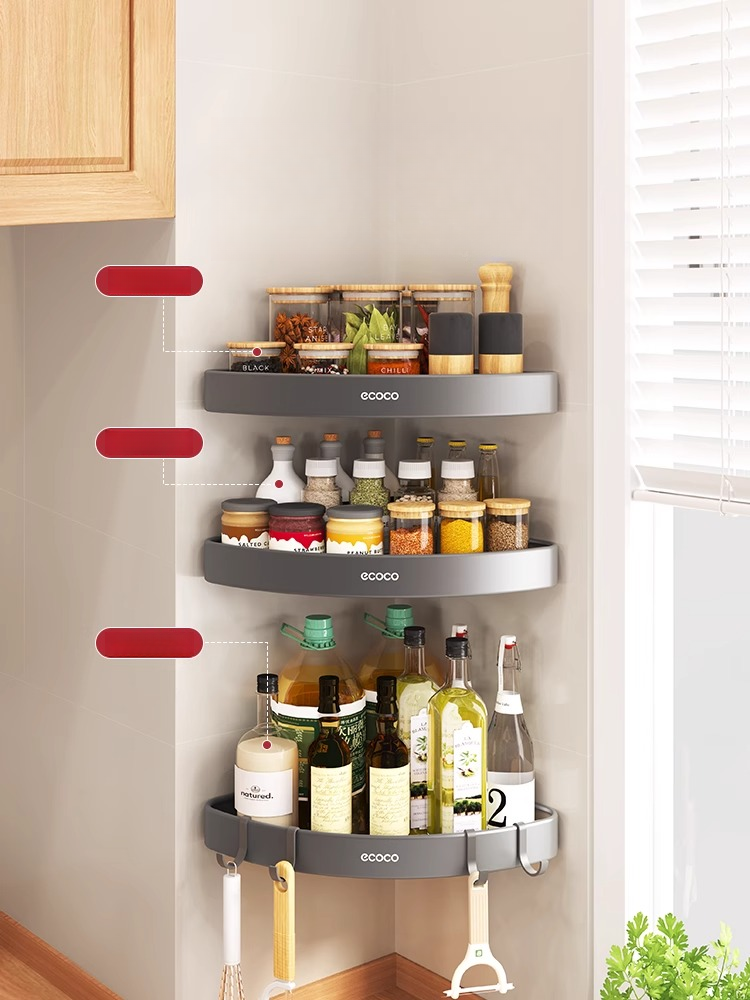Wall comner wall mounted storage rack - Image 6