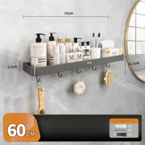 Removable wall-mounted shelf (60cm) - standard