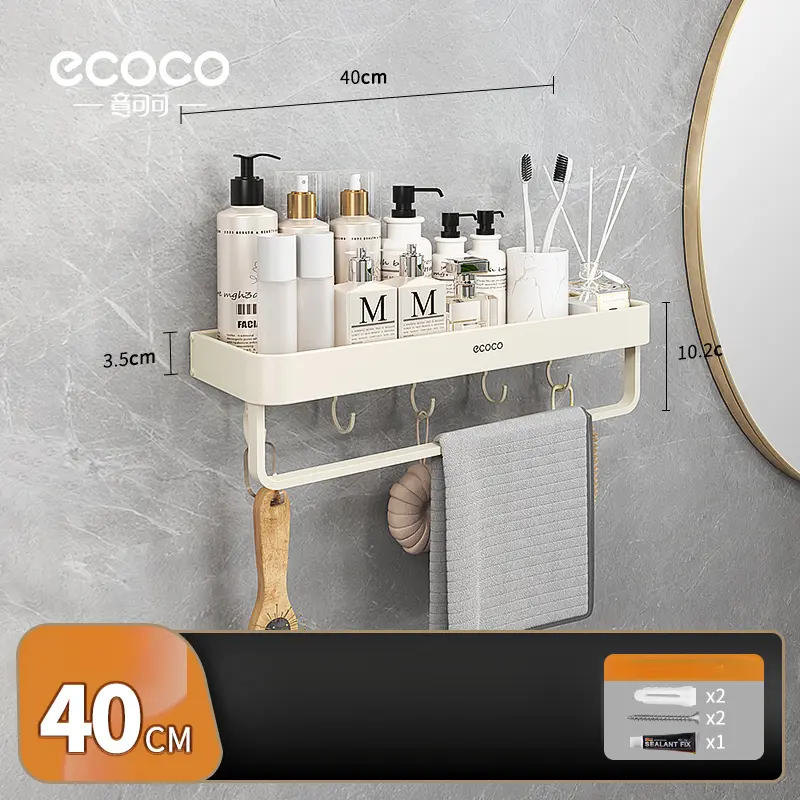Removable wall-mounted shelf (40cm) - fully equipped - Image 6