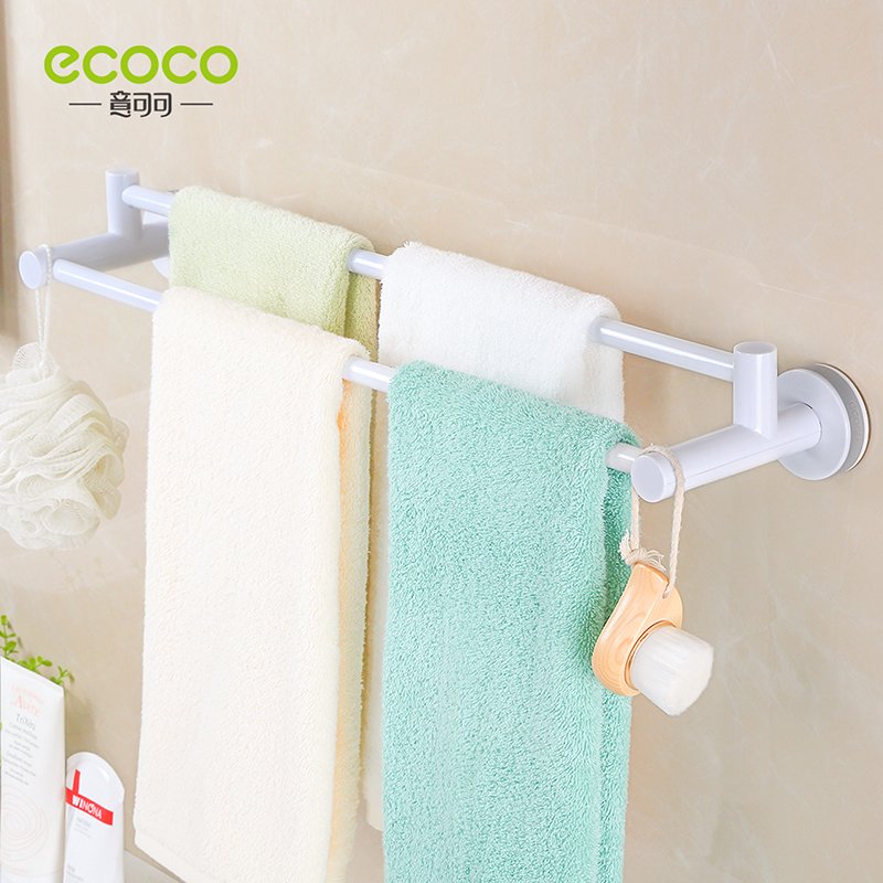 Magic suction cup double pole towel rack - Image 5