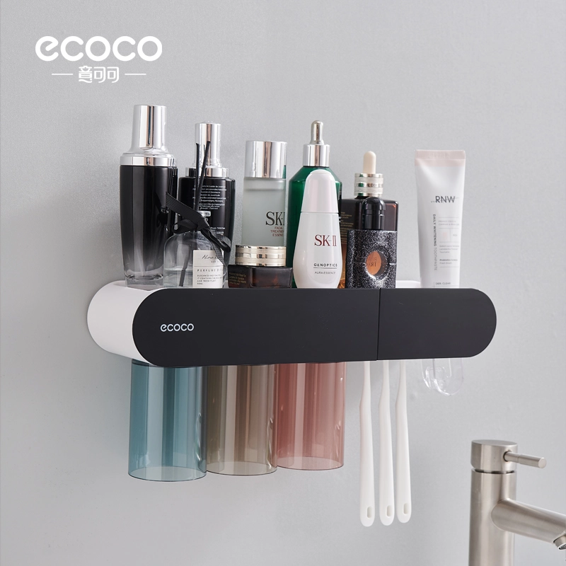 Magnetic toothbrush rack(Transparent three cup)