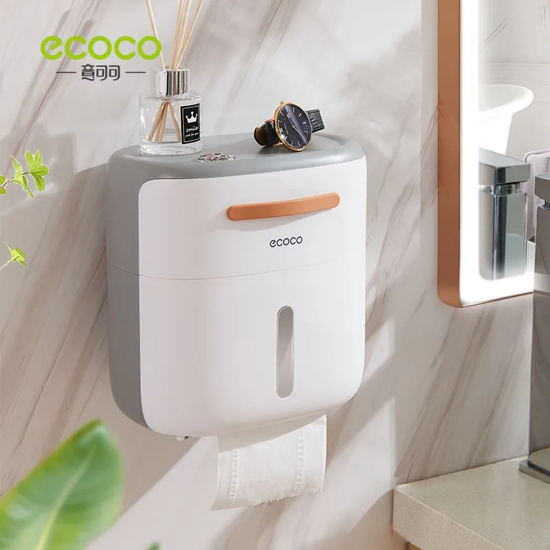 Double bathroom tissue box