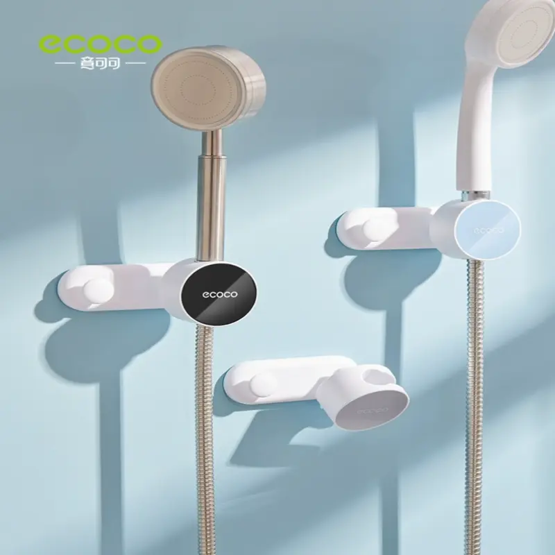 Multi-functional shower rack in bathroom