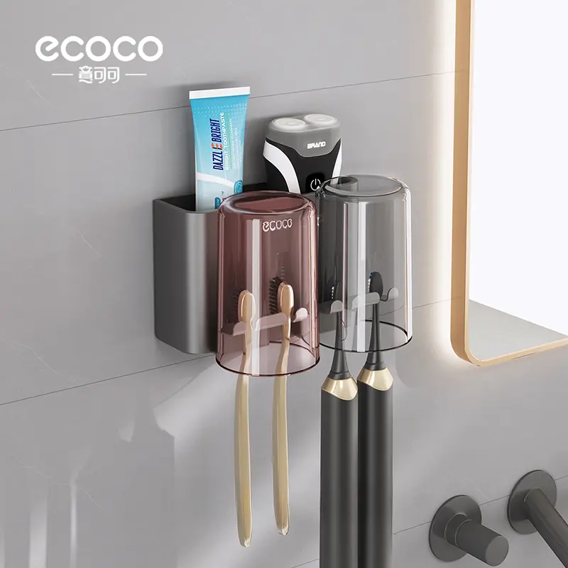 Hardware toothbrush shelf-two cup