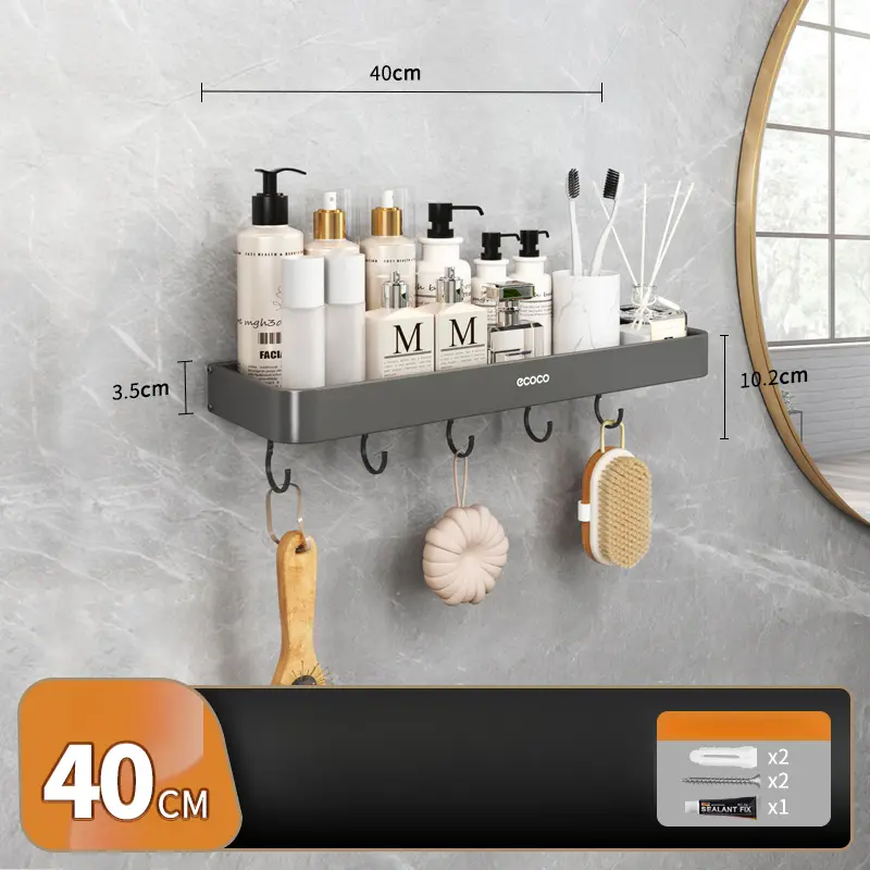 Removable wall-mounted shelf (40cm) - standard