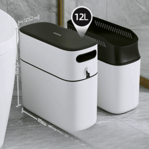 Narrow trash can