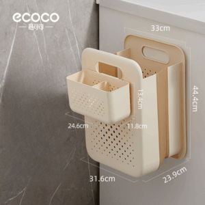 Wall mounted folding dirty clothes basket-extra large-High configuration