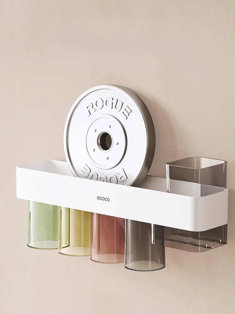 Magnetic Wall mounted toothbrush Holder (Double cups)-standard configuration - Image 5
