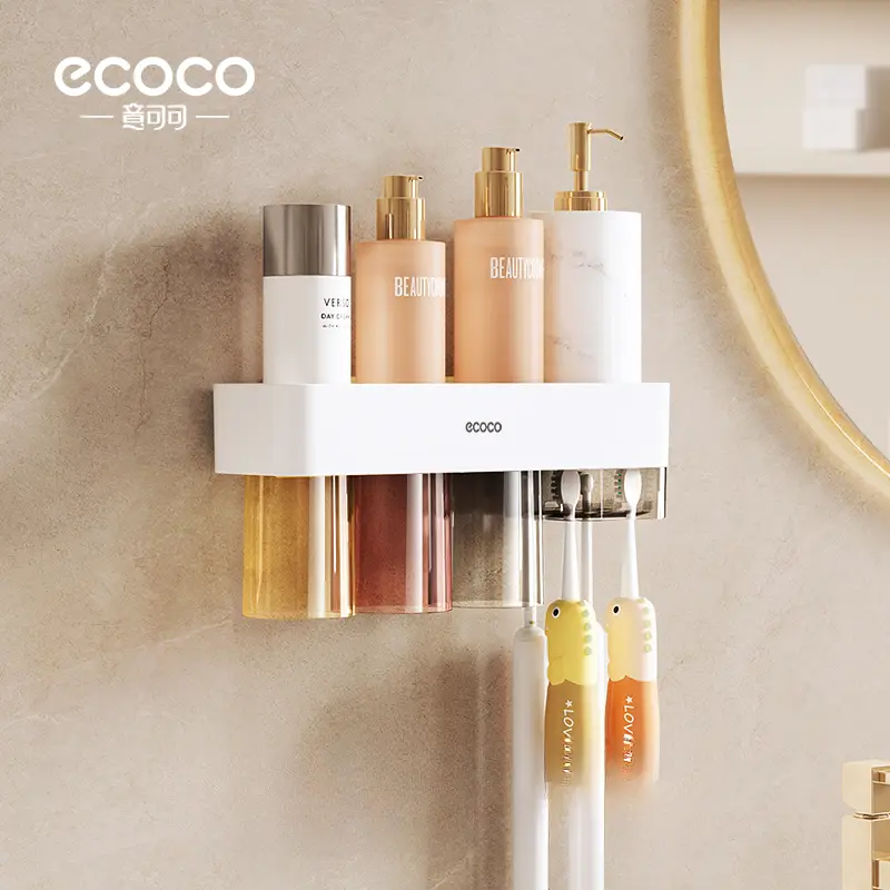 Magnetic Wall mounted toothbrush Holder (Three cups) - standard configuration