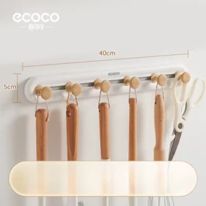 Sliding nail free hook（6hook）-Wood grain