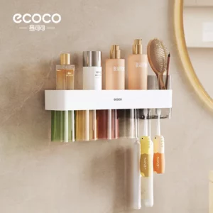 Magnetic Wall mounted toothbrush Holder (Four cups) -high configuration