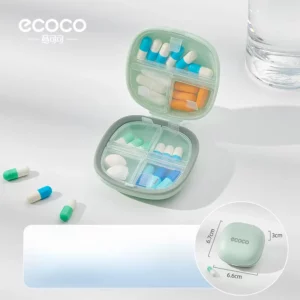 Portable pill case（square circle style）