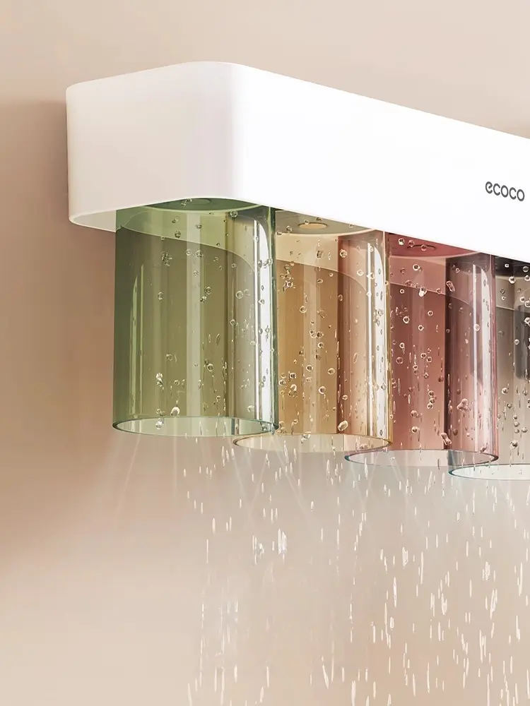 Magnetic Wall mounted toothbrush Holder (Double cups)-standard configuration - Image 4