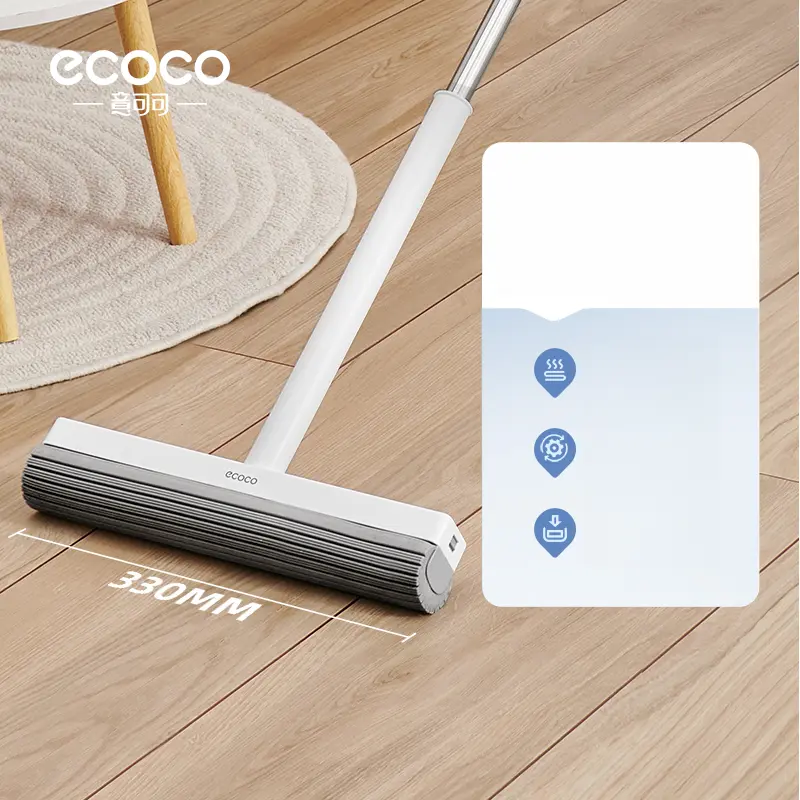 Hand wash free adhesive cotton mop(long)