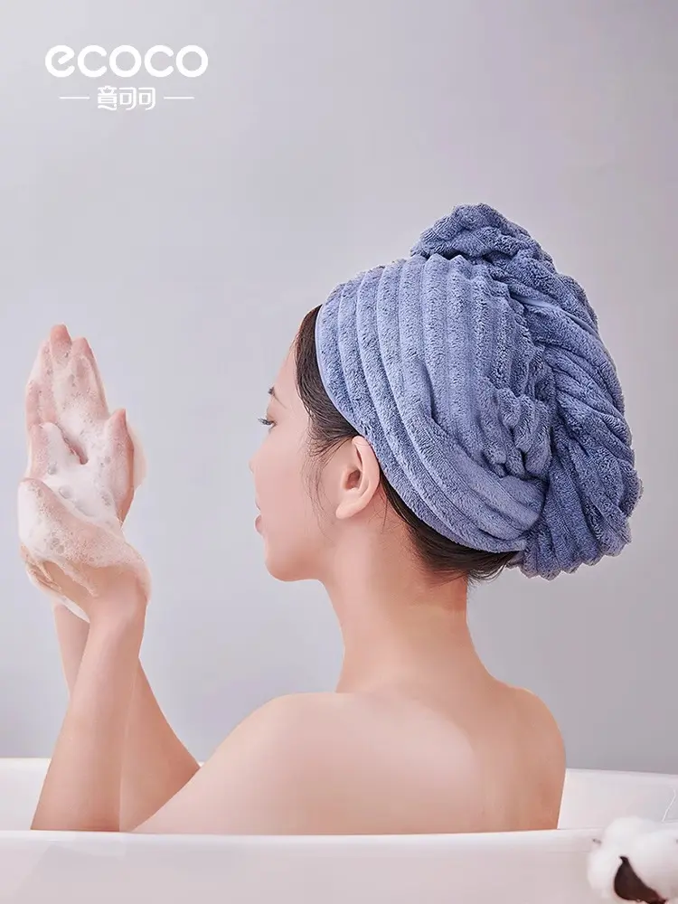 Coral Fleece Hair Towel - Image 5