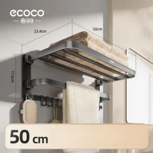 Hardware folding towel Rack (50cm)-High configuration