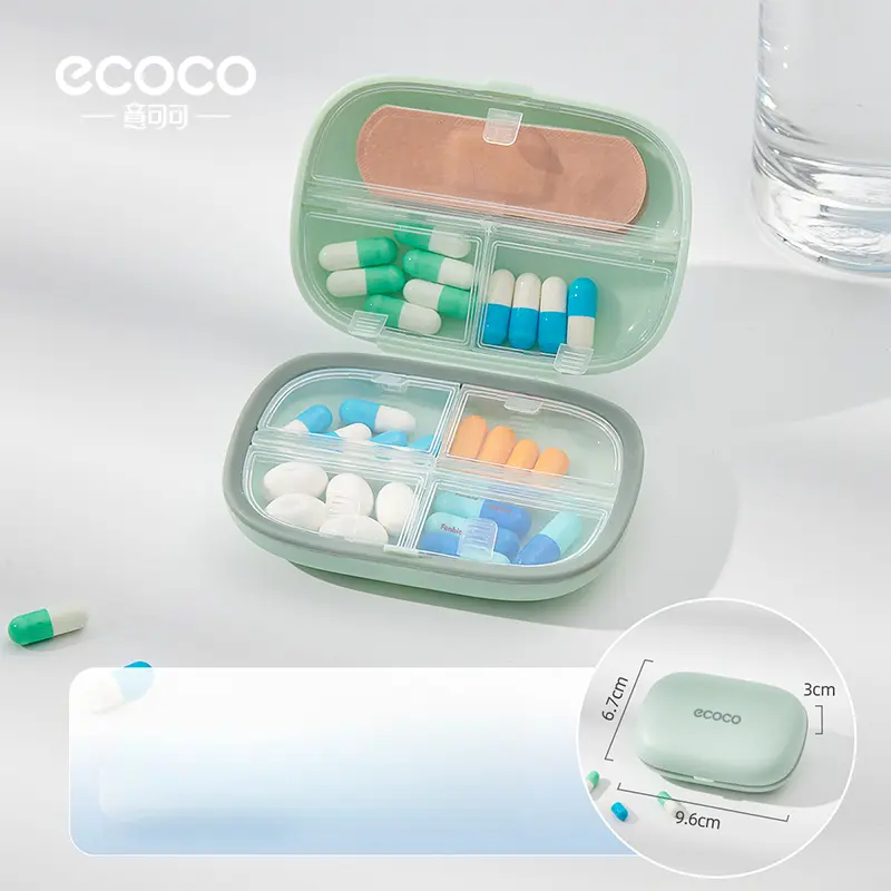 Portable pill case(Elliptical style)