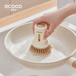 Squeezable liquid short handle pot brush（one  per package）