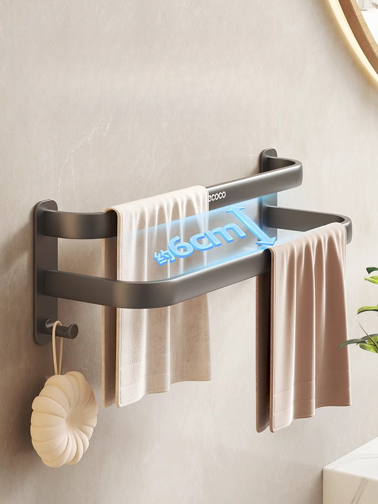Hardware towel rack (Double layers/40cm) - Image 6