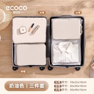 Luggage compression and sorting bag-Three piece set